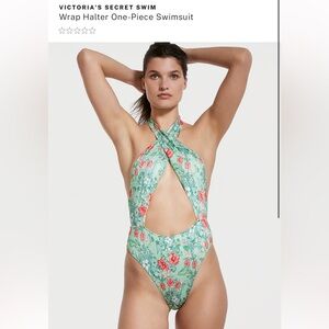 VICTORIA’S SECRET - Floral Halter One-Piece Swimsuit